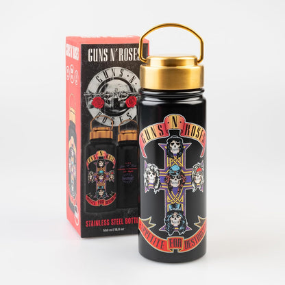 Grupo Erik Borraccia Termica Guns n Roses - Borraccia Acciaio Inox 550 ml per Bambini, Scuola, Palestra o Attività Sportive con Doppia Parete | Water Bottle: Regalo Rock