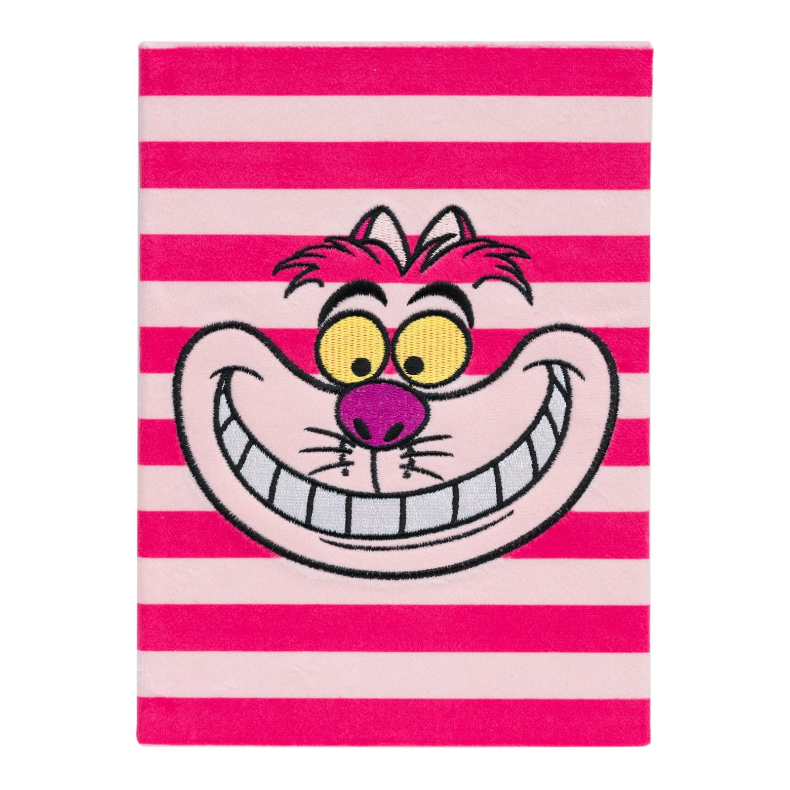 Grupo Erik Taccuino A5 Alice nel Paese delle Meraviglie - Quaderno Appunti a Quadretti con Copertina Peluche, Tasca Espandibile e Segnalibro, 192 Pagine | Cancelleria: Diario Personale, Gatoo Cheshire