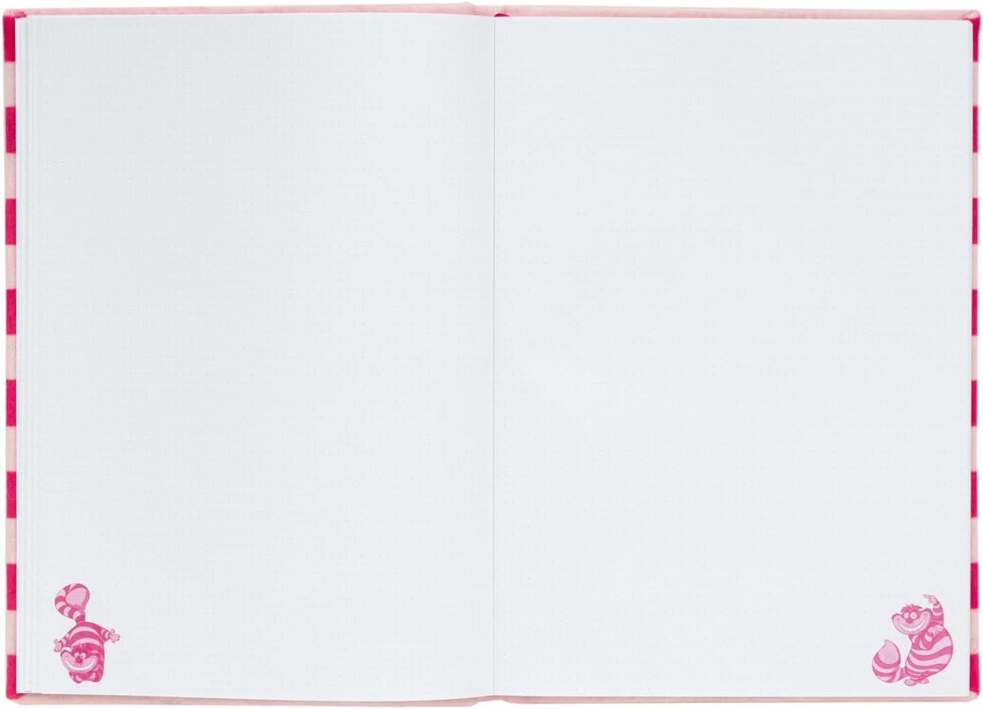 Grupo Erik Taccuino A5 Alice nel Paese delle Meraviglie - Quaderno Appunti a Quadretti con Copertina Peluche, Tasca Espandibile e Segnalibro, 192 Pagine | Cancelleria: Diario Personale, Gatoo Cheshire