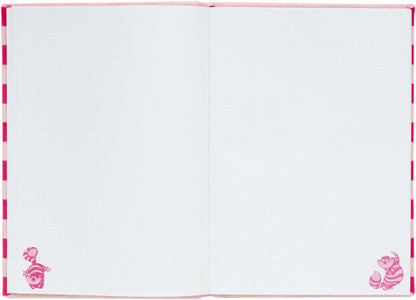 Grupo Erik Taccuino A5 Alice nel Paese delle Meraviglie - Quaderno Appunti a Quadretti con Copertina Peluche, Tasca Espandibile e Segnalibro, 192 Pagine | Cancelleria: Diario Personale, Gatoo Cheshire
