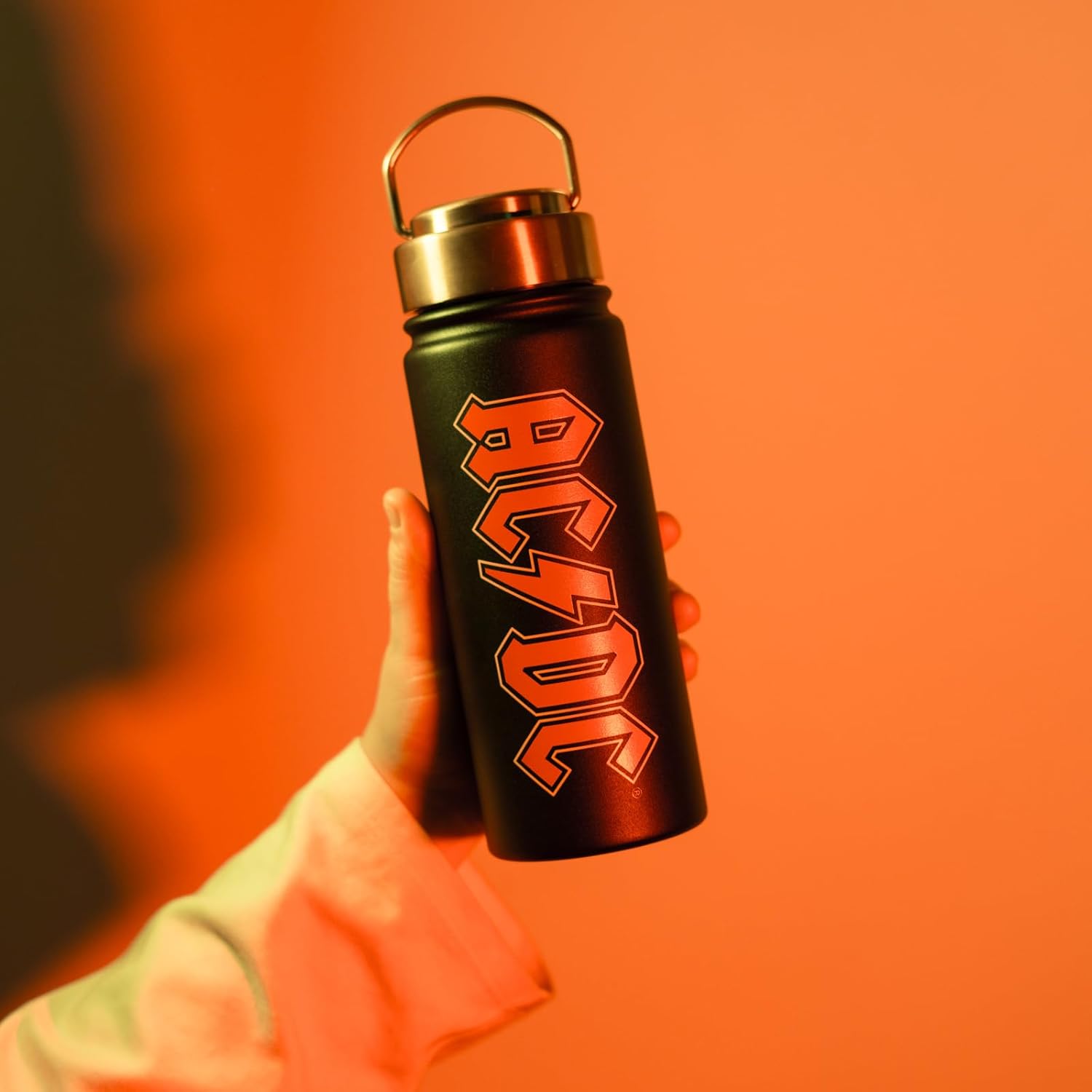 Grupo Erik Borraccia Termica AC DC - Borraccia Acciaio Inox 550 ml per Bambini, Scuola, Palestra o Attività Sportive con Doppia Parete | Water Bottle: Regalo Rock