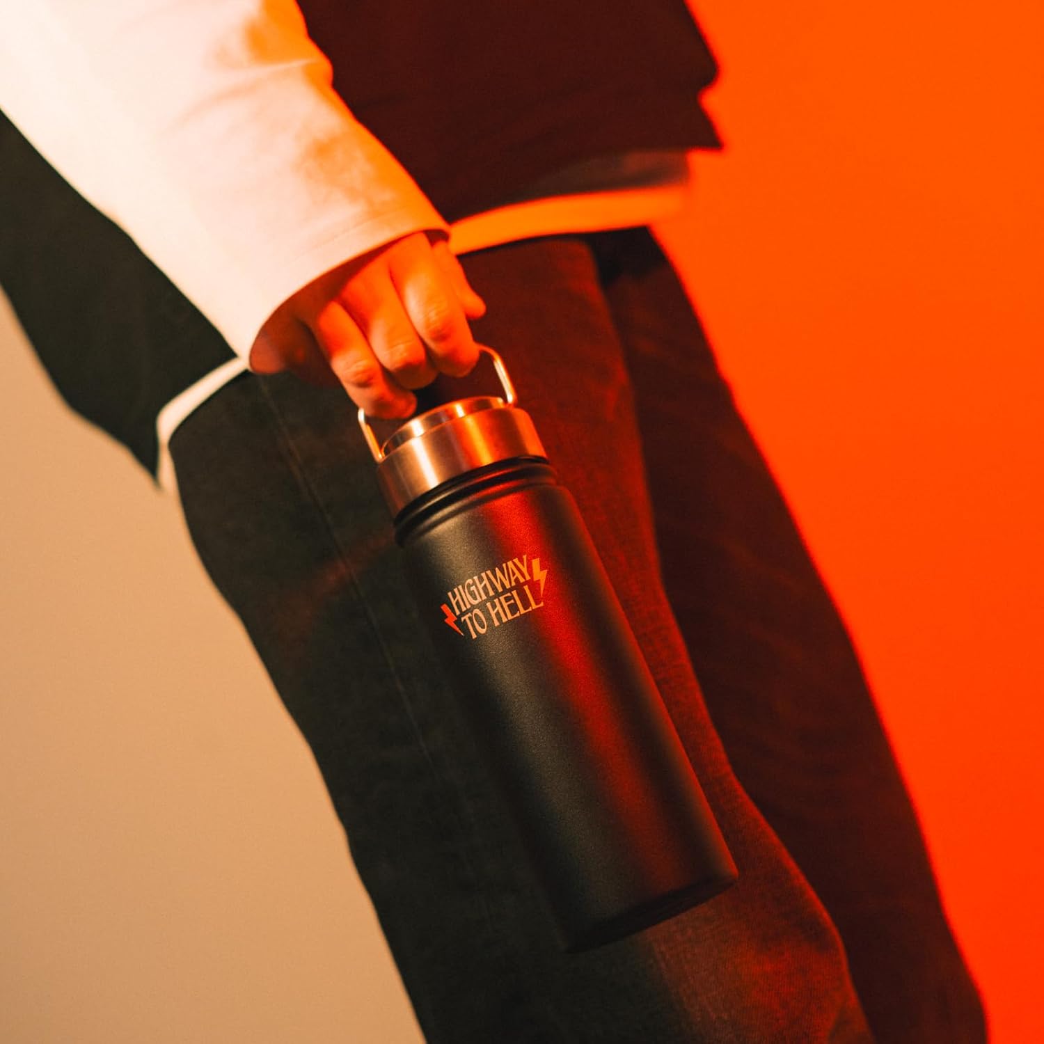 Grupo Erik Borraccia Termica AC DC - Borraccia Acciaio Inox 550 ml per Bambini, Scuola, Palestra o Attività Sportive con Doppia Parete | Water Bottle: Regalo Rock