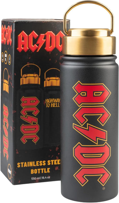 Grupo Erik Borraccia Termica AC DC - Borraccia Acciaio Inox 550 ml per Bambini, Scuola, Palestra o Attività Sportive con Doppia Parete | Water Bottle: Regalo Rock