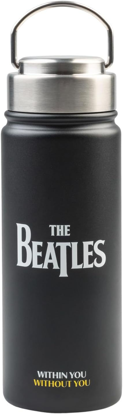 Grupo Erik Borraccia Termica The Beatles - Borraccia Acciaio Inox 550 ml per Bambini, Scuola, Palestra o Attività Sportive con Doppia Parete | Water Bottle