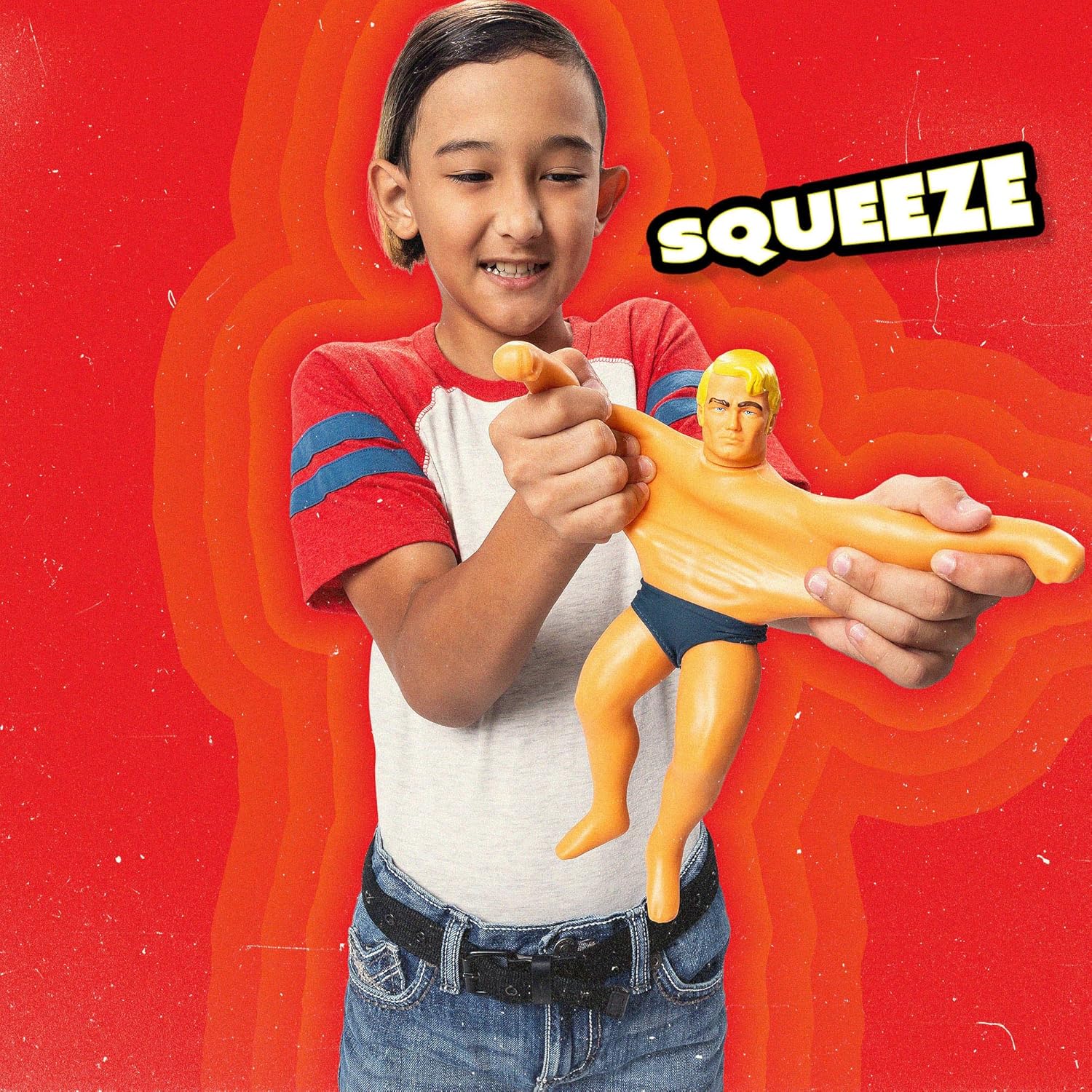 Stretch Armstrong Basic Fun Retro Action Figure – Large 10-Inch Super Stretchy Toy – Vintage Throwback for Kids & Collectors Ages 5+