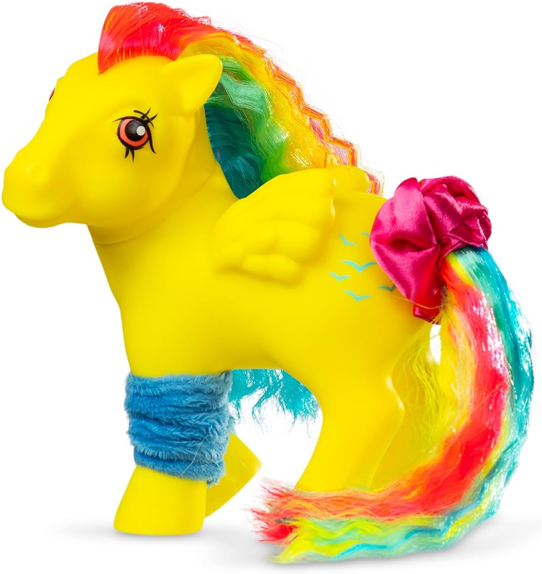 Basic Fun My Little Pony Totally Rad Skydancer – Retro 80s Neon Pony with Brushable Hair & Comb – Collectible Toy for Kids & Fans Ages 3+