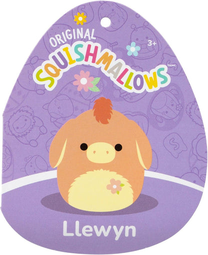 Squishmallows Original 7.5-Inch Llewyn the Peach Donkey - Easter Plush