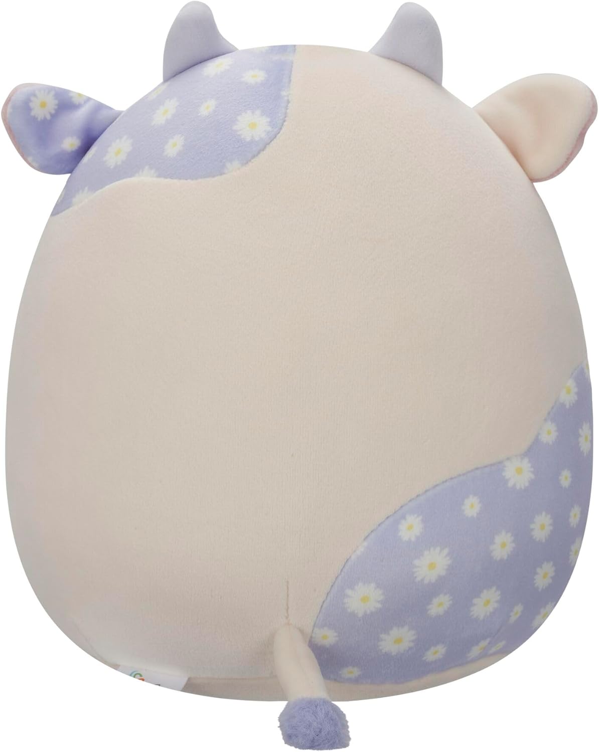 Original Squishmallows 7.5-Inch Liesel the Lavender Floral Print Cow - Easter Plush