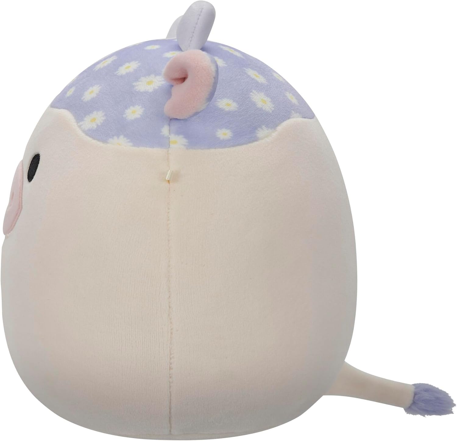 Original Squishmallows 7.5-Inch Liesel the Lavender Floral Print Cow - Easter Plush