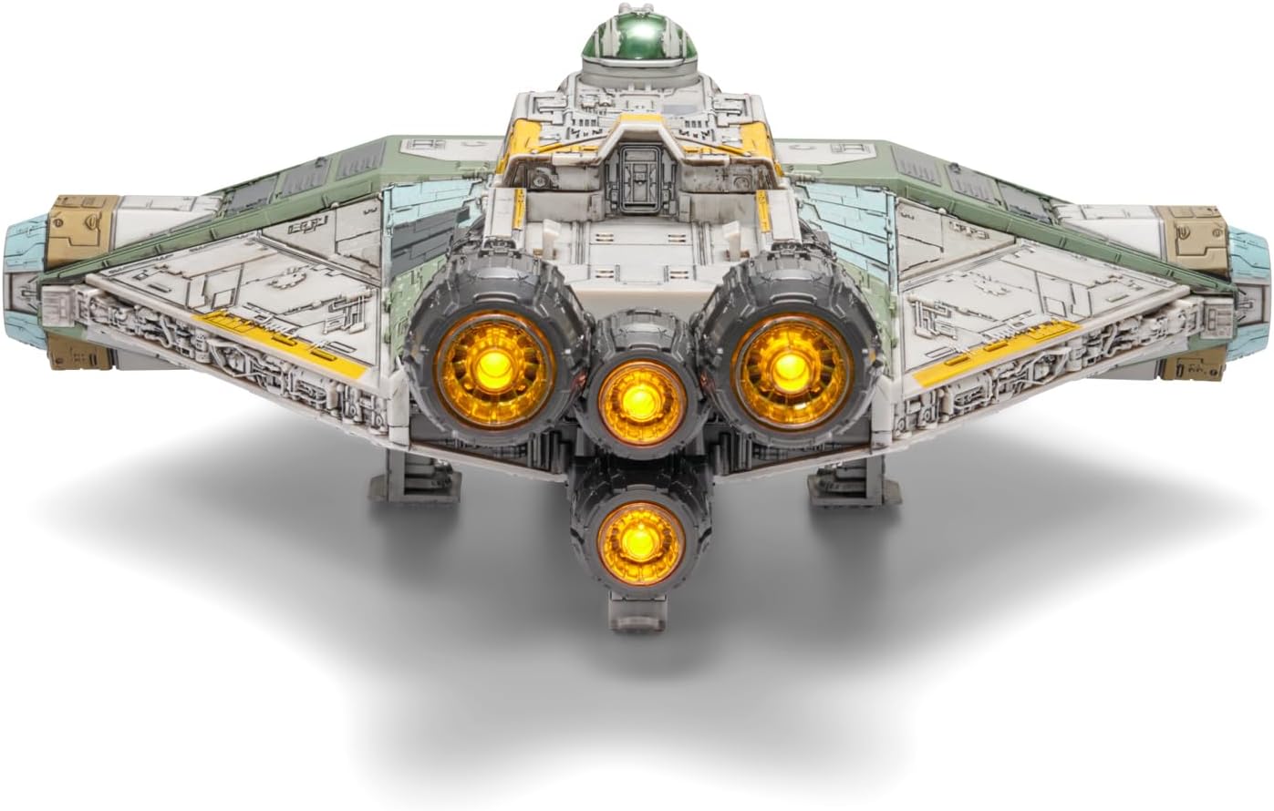 STAR WARS Micro Galaxy Squadron Ghost - 15-Inch Vehicle with Motion and Button Activated Lights and Sounds plus Four 1-Inch Micro Figure Accessories