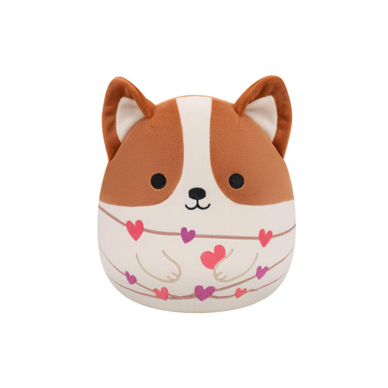 Squishmallows Original 7.5-Inch Reginald the Corgi - Valentine's Plush