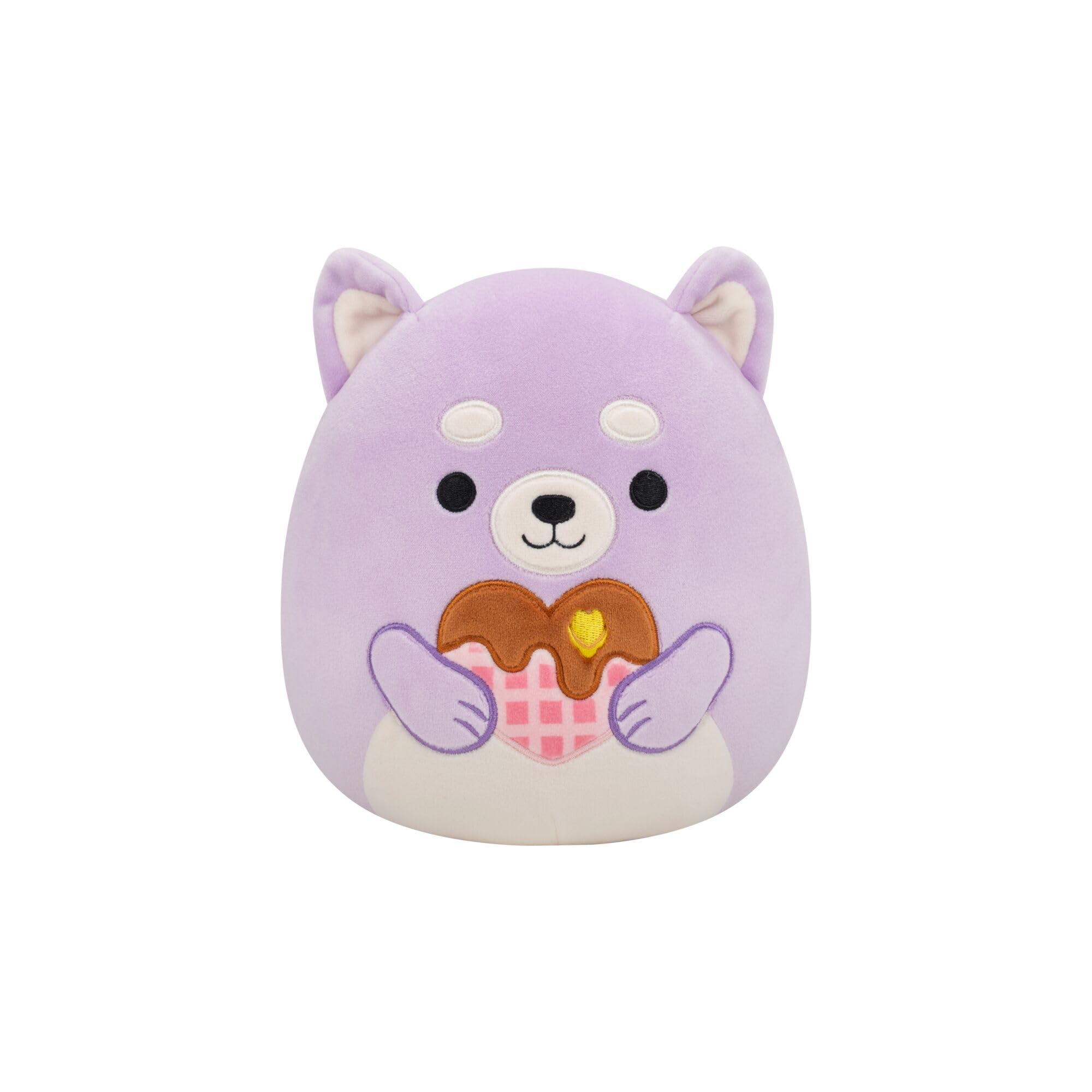 Squishmallows Original 7.5-Inch Hoyt the Lavender Shiba Inu - Valentine's Plush