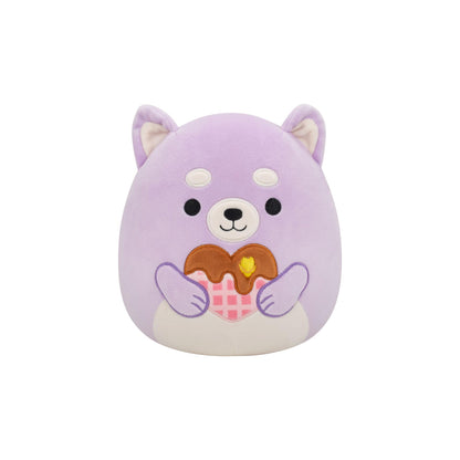 Squishmallows Original 7.5-Inch Hoyt the Lavender Shiba Inu - Valentine's Plush
