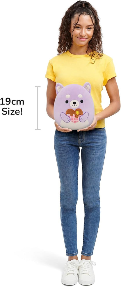 Squishmallows Original 7.5-Inch Hoyt the Lavender Shiba Inu - Valentine's Plush