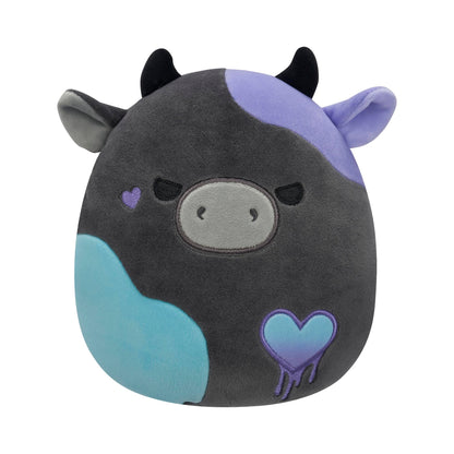 Squishmallows Original 7.5-Inch Smithereens the Charcoal Cow - Valentine's Plush