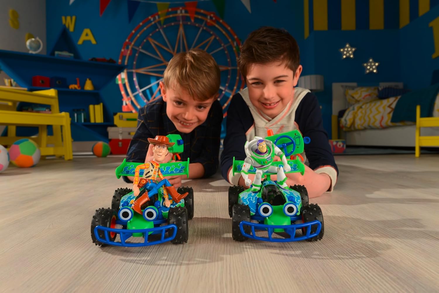 Jada Toys Disney Pixar Toy Story 4 Turbo Buggy W/Buzz Radio Control Vehicle, 2.4 Ghz, 1: 24