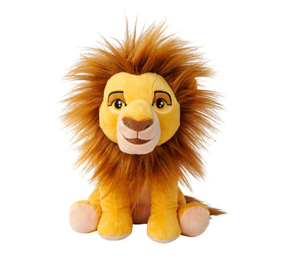 Disney Lion King Mufasa Character 25cm tall, Celebrating 30 Years of The Lion King, cuddly soft toy for kids and adults for birthday and gift or just collect them all