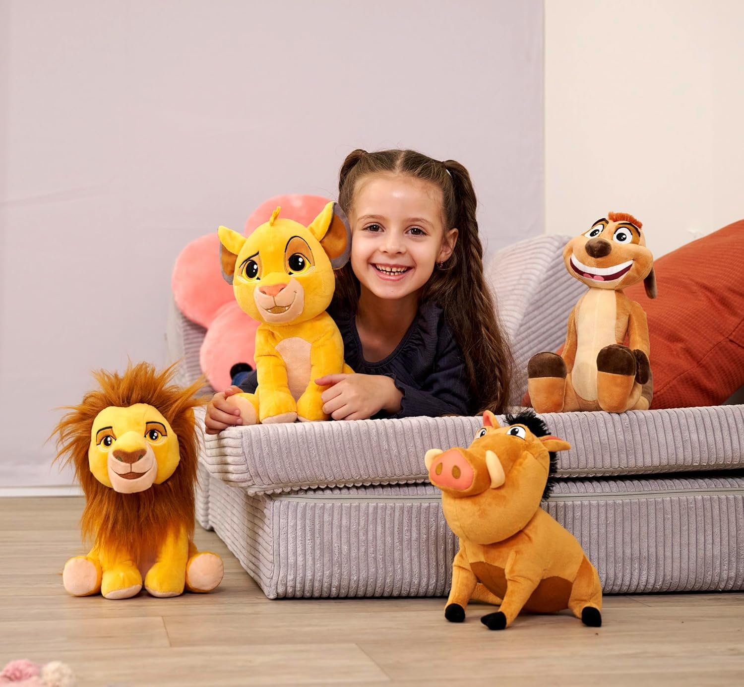 Disney Lion King Mufasa Character 25cm tall, Celebrating 30 Years of The Lion King, cuddly soft toy for kids and adults for birthday and gift or just collect them all