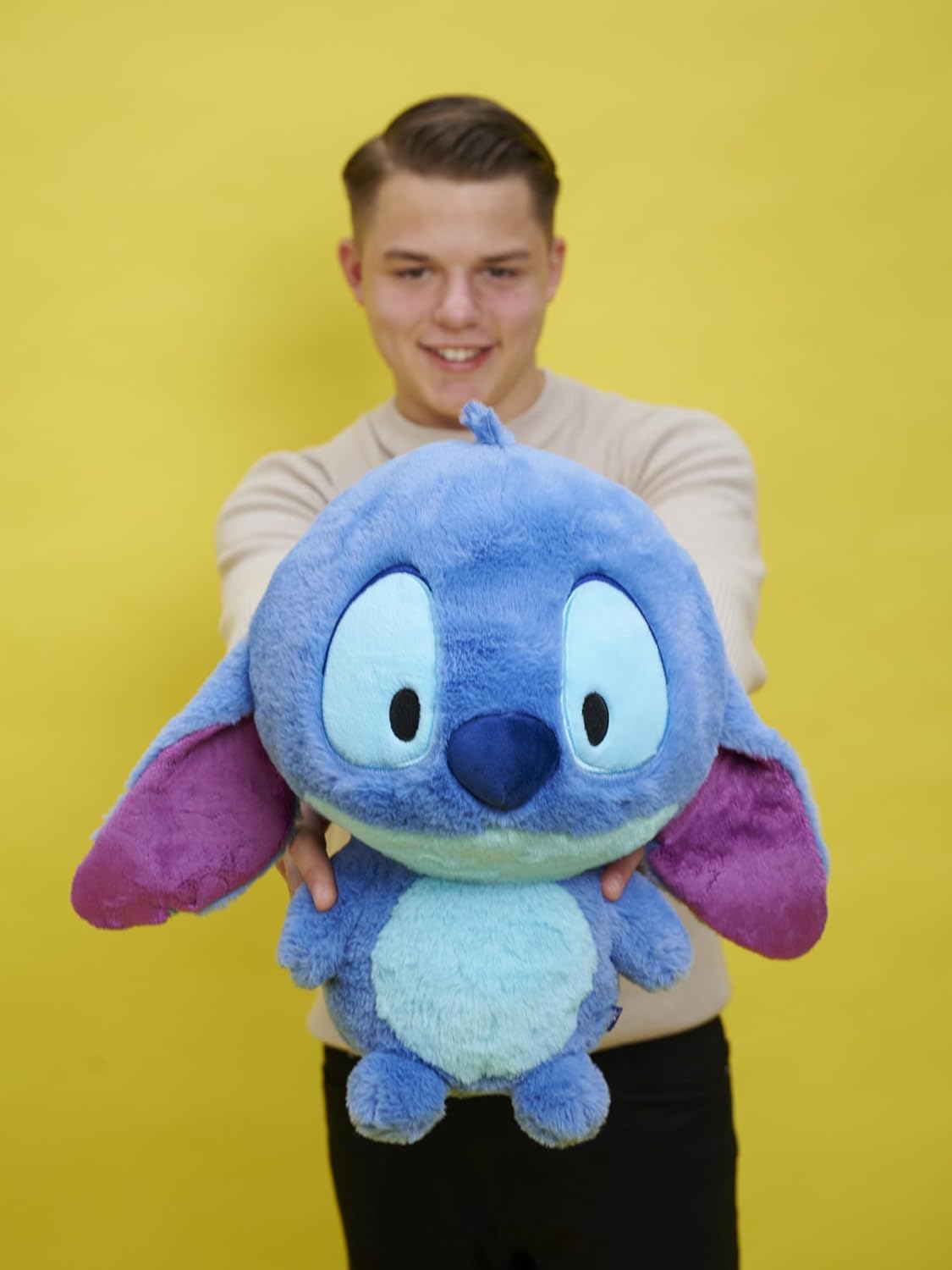 Simba Disney Huggables Stitch 35 cm – Peluche Douce, idée Cadeau pour Enfants et Fans à partir de 0 Mois