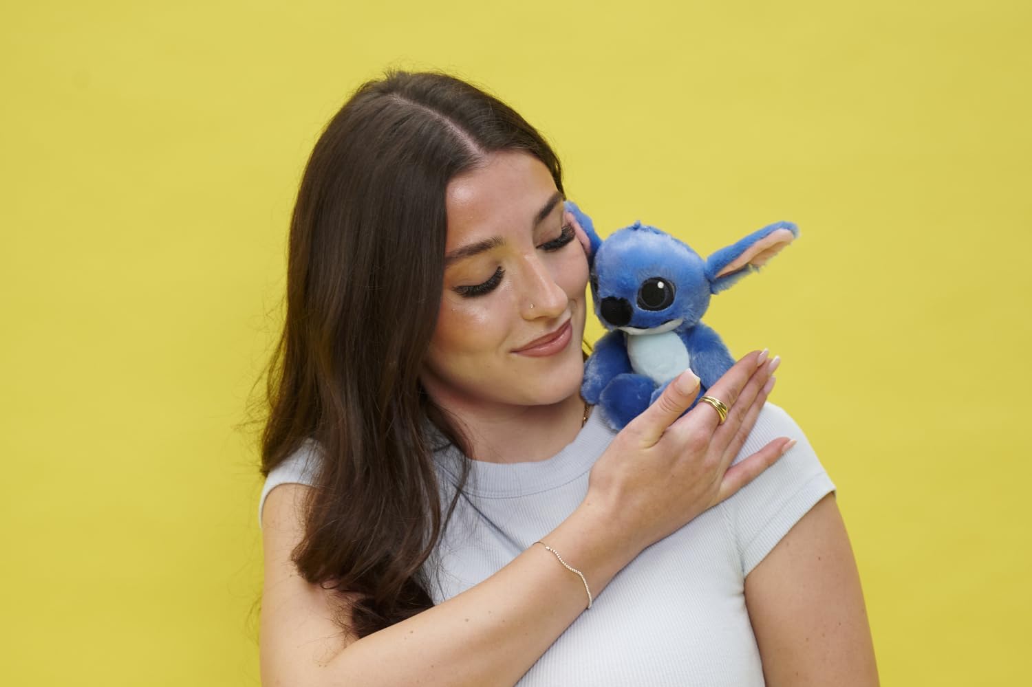 Simba official Disney Shoulder Squad Lilo & Stitch 12cm wearable plush with magnetic plate