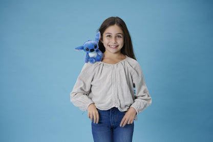 Simba official Disney Shoulder Squad Lilo & Stitch 12cm wearable plush with magnetic plate