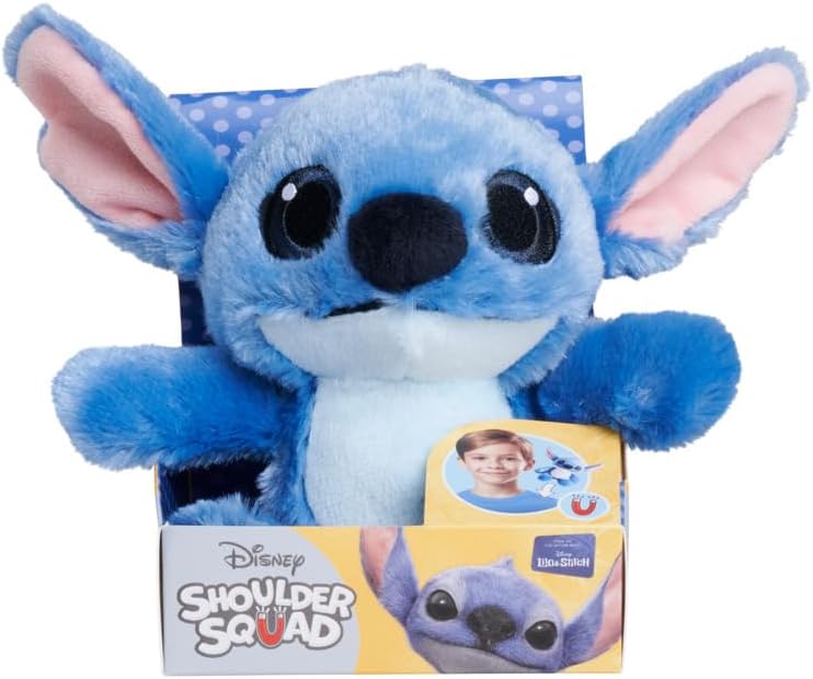 Simba official Disney Shoulder Squad Lilo & Stitch 12cm wearable plush with magnetic plate
