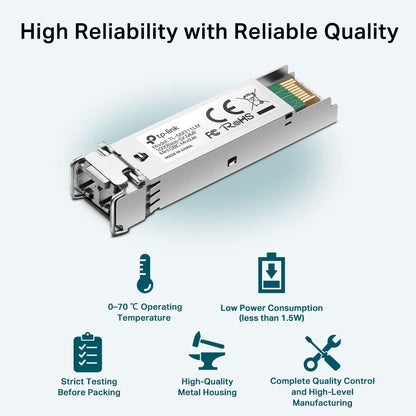 TP-Link MiniGBIC Module,IEEE 802.3z, CSMA/CD, TCP/IP,Wave Length 850nm, 3.3V Power Supply, 1.25 Gbps, 9/125 um Single-mode (SM311LM)