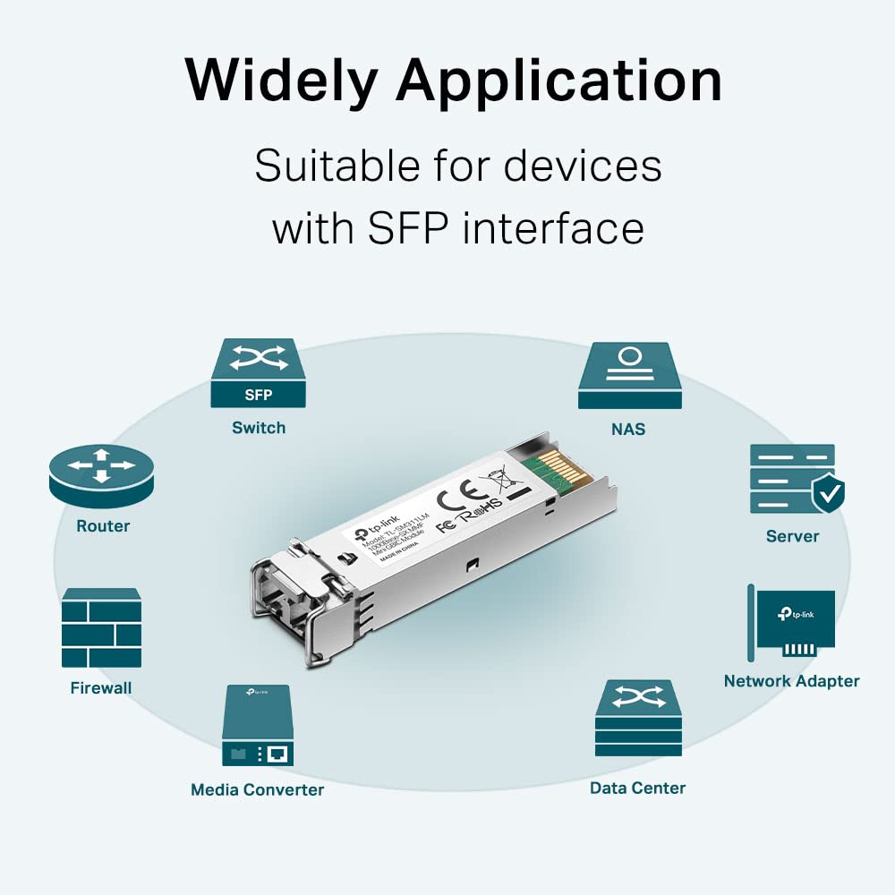 TP-Link MiniGBIC Module,IEEE 802.3z, CSMA/CD, TCP/IP,Wave Length 850nm, 3.3V Power Supply, 1.25 Gbps, 9/125 um Single-mode (SM311LM)