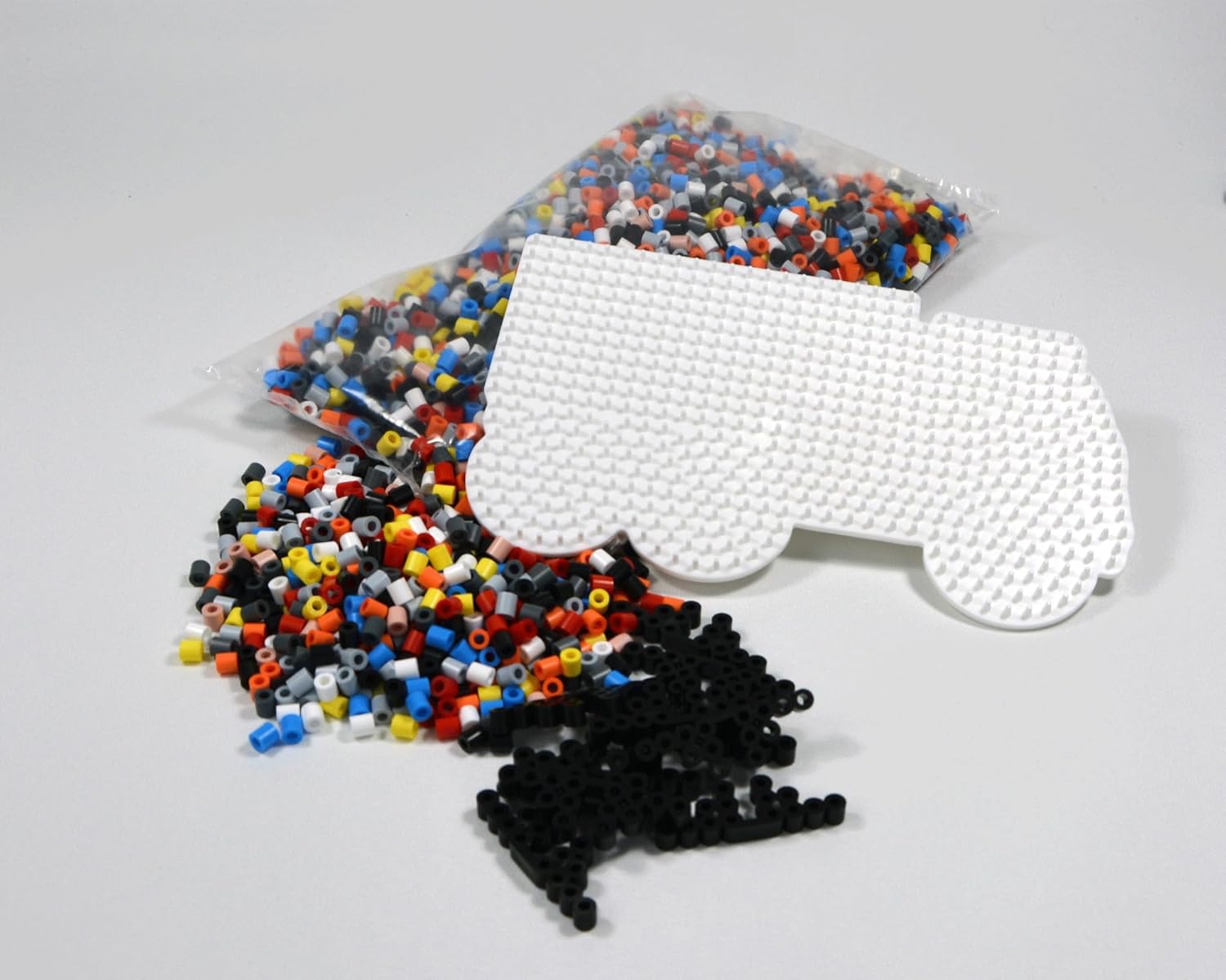 Hama Beads | Approx. 4.000 Cuentas, 1 Tablero de Camiones No. 314, 12 Soportes de Cuentas, Hoja de diseño Impreso a Color, Instrucciones y Papel de Ironing.