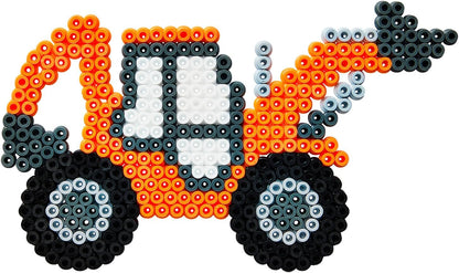 Hama Beads | Approx. 4.000 Cuentas, 1 Tablero de Camiones No. 314, 12 Soportes de Cuentas, Hoja de diseño Impreso a Color, Instrucciones y Papel de Ironing.