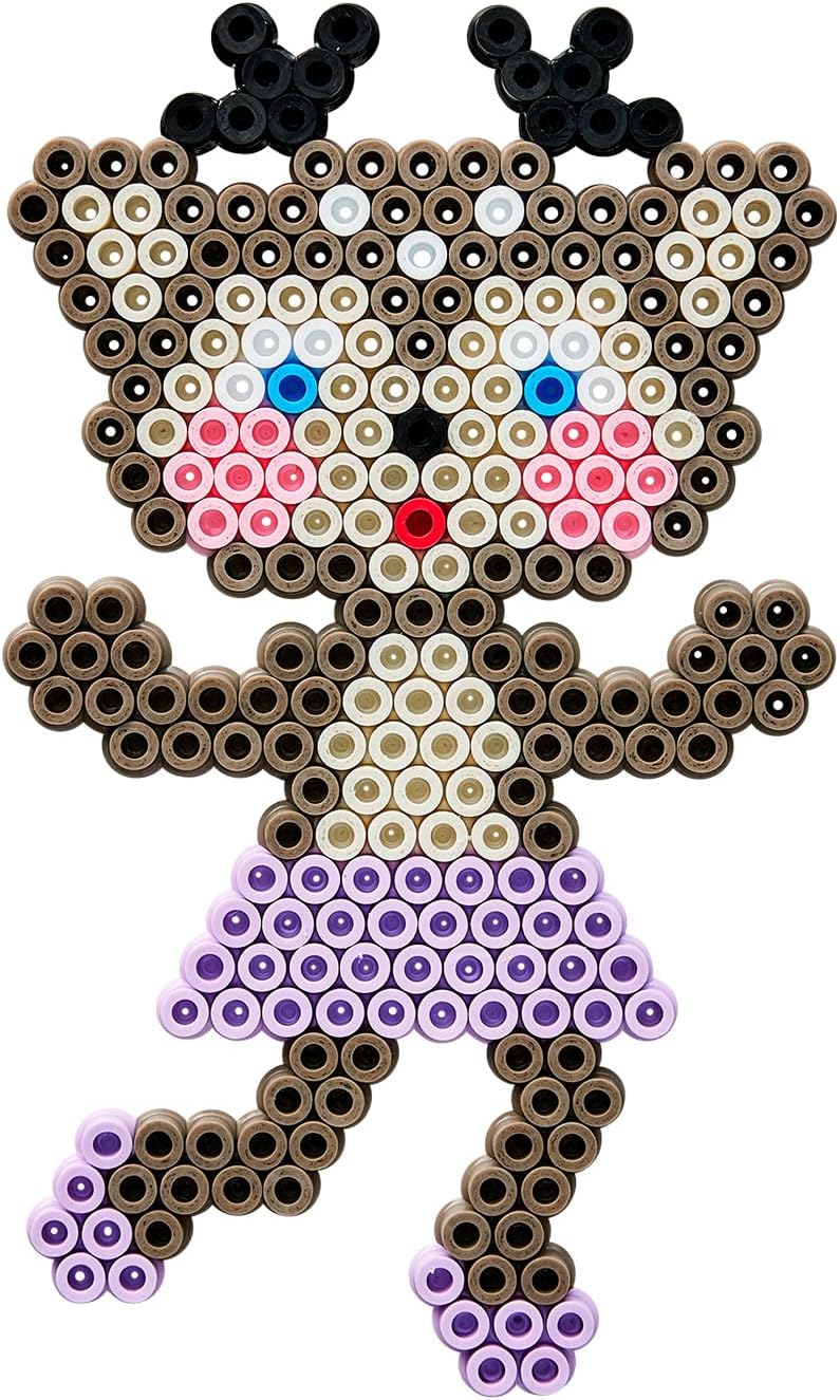 Hama Beads | Approx. 4.000 Cuentas, 2 pegboards: Square No. 234 and Hexagonal No. 276. 8 Bead Supports, Colour Printed Design Sheet, Instructions and Ironing Paper.