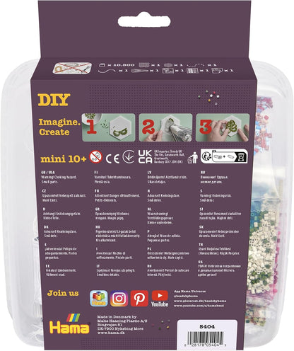 Hama - Mini Beads And Pegboards In Bucket, Jewelry (385404)