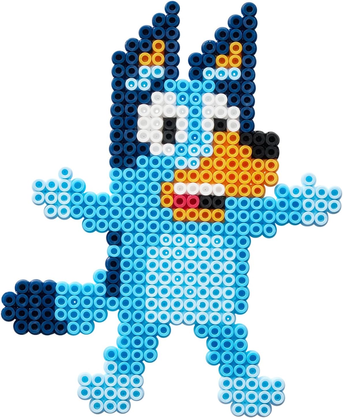 HAMA – Coffret perles à repasser Bluey – 2000 perles midi 5 mm – Plaque carrée, modèles personnages Bluey et papier – Loisirs créatifs enfants dès 5 ans