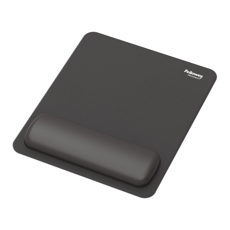 Breyta Mousepad Wrist Rest - Black, Silicone HEX Cushion Technology Wrist Support Cushion with Mouse mat, Anti Slip Back, for use with Computer, mac or Laptop. Ideal for Home or Office use & Gaming.