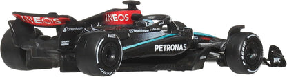 Hot Wheels Mercedes-Benz AMG F1 Team 2024 Formule 1 modelauto - George Russell 63 - De cast schaal 1:64 - lengte 8 cm - JBM18