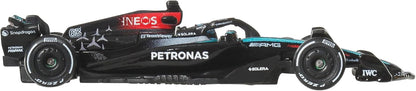 Hot Wheels Mercedes-Benz AMG F1 Team 2024 Formule 1 modelauto - George Russell 63 - De cast schaal 1:64 - lengte 8 cm - JBM18