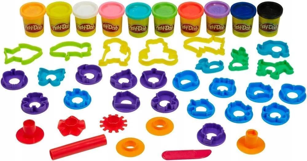 Play-Doh - Play-Doh Toolkit met +30 Onderdelen & 10 Kleipotjes