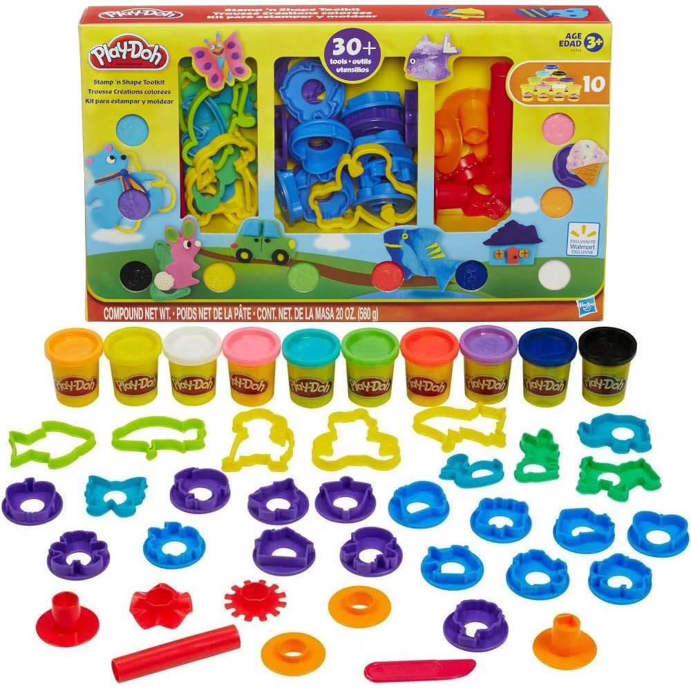 Play-Doh - Play-Doh Toolkit met +30 Onderdelen & 10 Kleipotjes