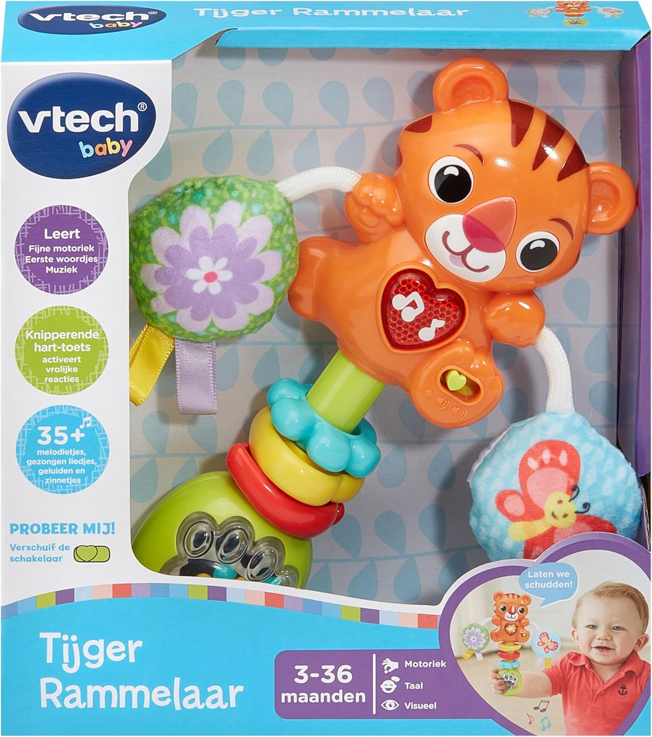 VTech - VTech Tijger Rammelaar met Geluid