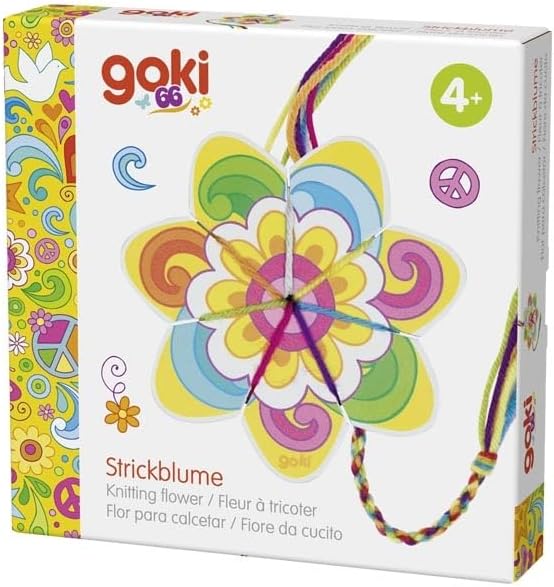 Goki knitting toy flower and butterfly creative handicraft