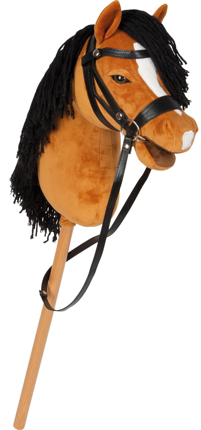 small foot Hobbypaard bruin 'Melodie', afneembare stok & manen, incl. halster, hoofdstel & halstertouw, voor kinderen vanaf 3 jaar, 12715