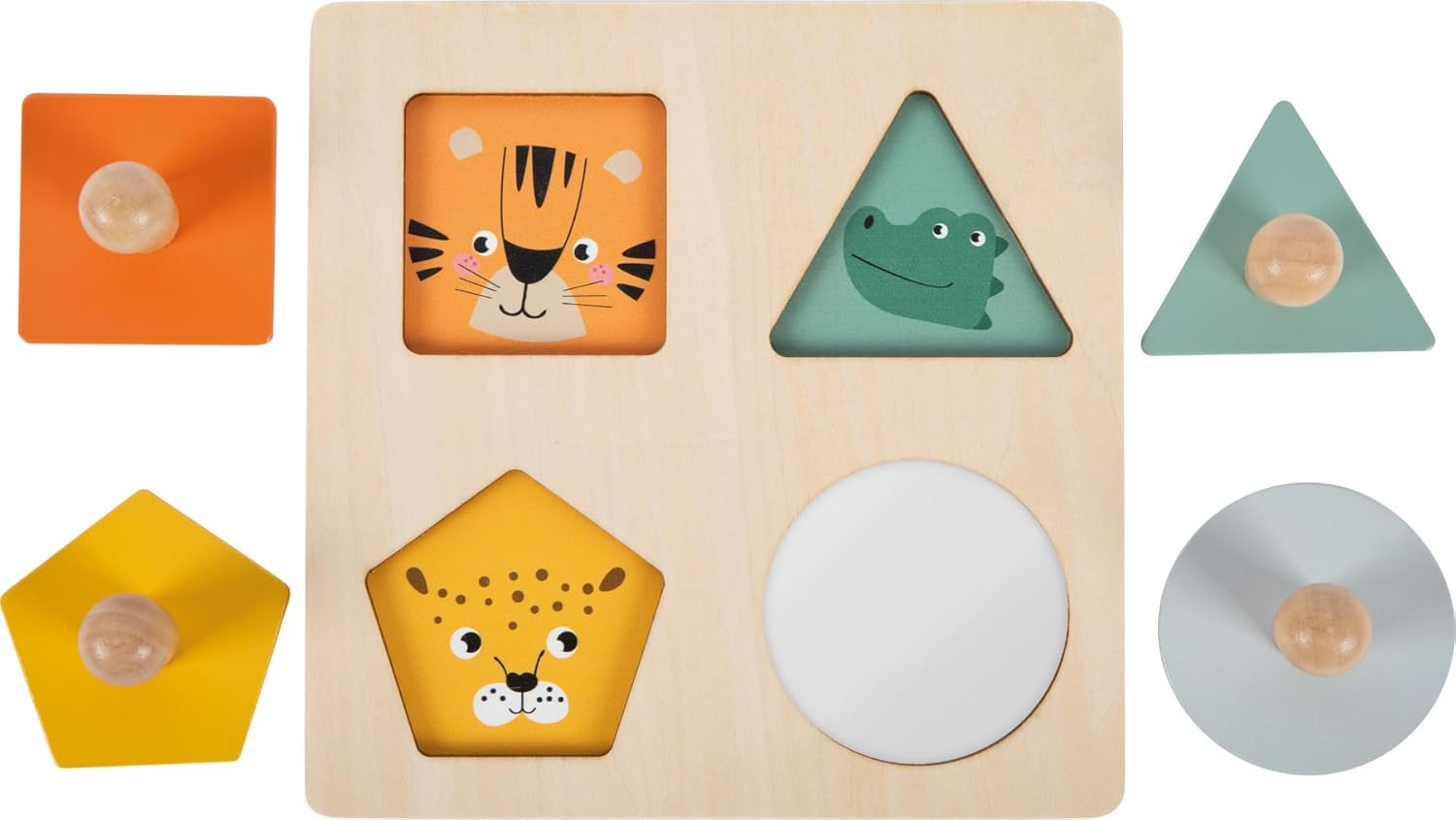 Small Foot - Small Foot - Houten Vormen Montessori Puzzel FSC