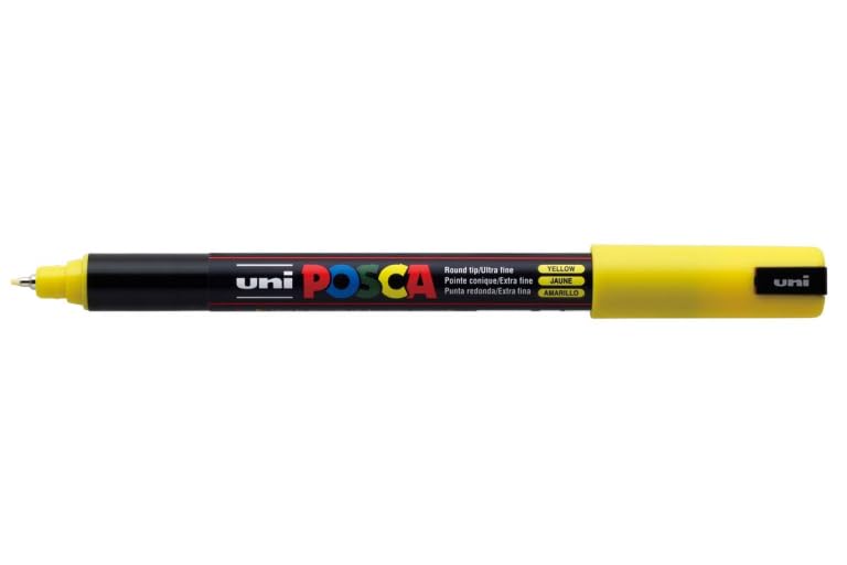 Uni Posca - Uni Posca Marker PC-1MR Geel - Extra Fine 07mm