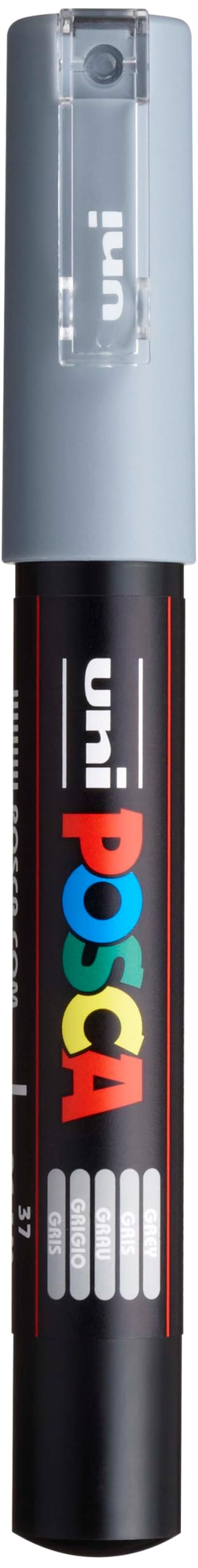 Uni Posca - Uni Posca Verfmarker 1MC Grijs - Conische punt - 1 mm
