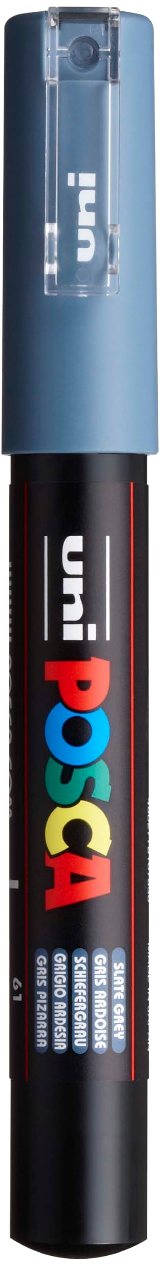 Uni Posca - Uni Posca Verfmarker 1MC Leigrijs - Conische punt - 1 mm