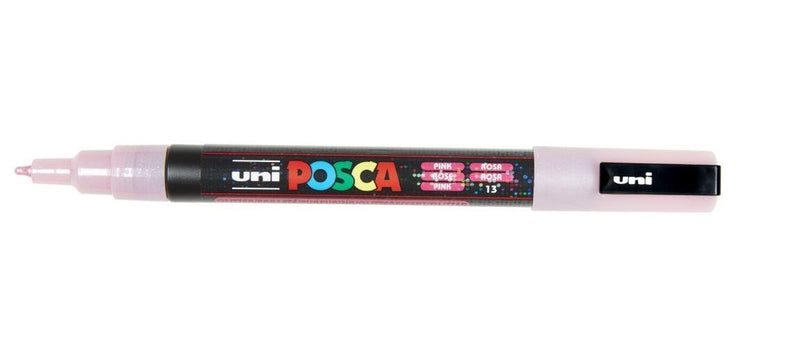 Uni Posca - Uni Posca PC3M Verfmarker Glitter Roze - ronde punt tot 13 mm