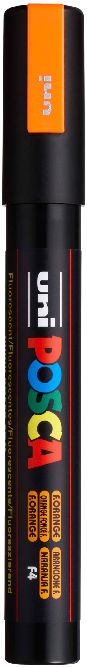 Uni Posca - Uni Posca Verfmarker PC5M Neon Oranje - conische punt 25 mm