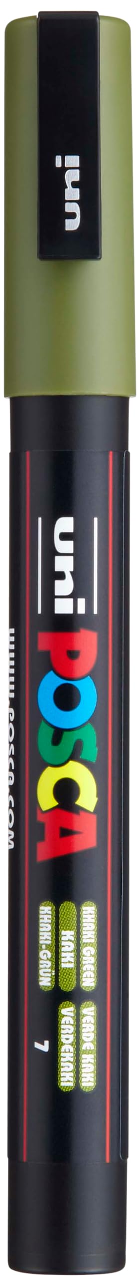 uni-ball 186564 - POSCA marker met fijne ronde punt, kakigroen
