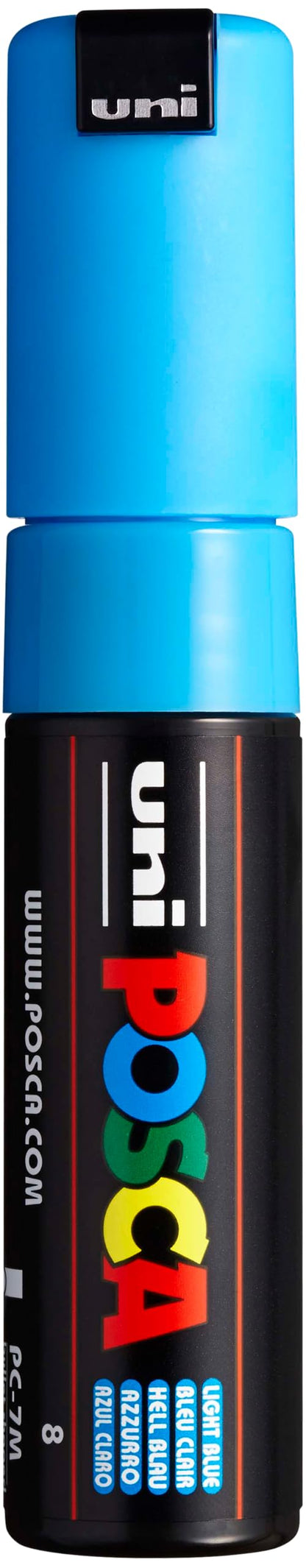Uni Posca - Uni Posca Verfmarker 7M Lichtblauwe - conische punt 45mm