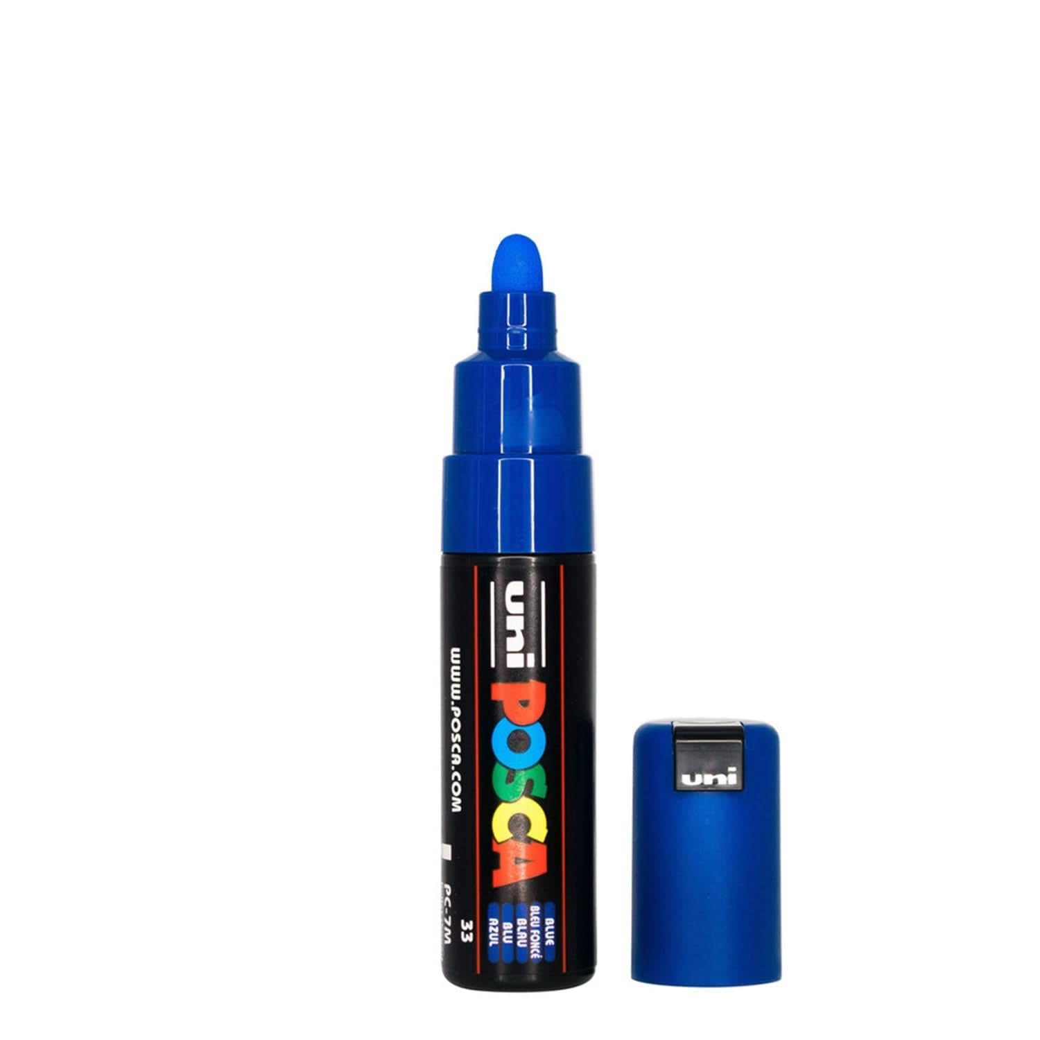 Uni Posca - Uni Posca Verfmarker 7M Blauw - conische punt 45mm